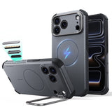 Husa de protectie ESR Cyber Armor compatibil cu iPhone 17 Pro / iPhone 18 Pro, Gri
