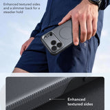 Husa de protectie ESR Cyber Armor compatibil cu iPhone 17 Pro / iPhone 18 Pro, Gri