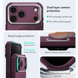 Husa de protectie ESR Cyber Armor compatibil cu iPhone 17 Pro Max / iPhone 18 Pro Max, Bordo
