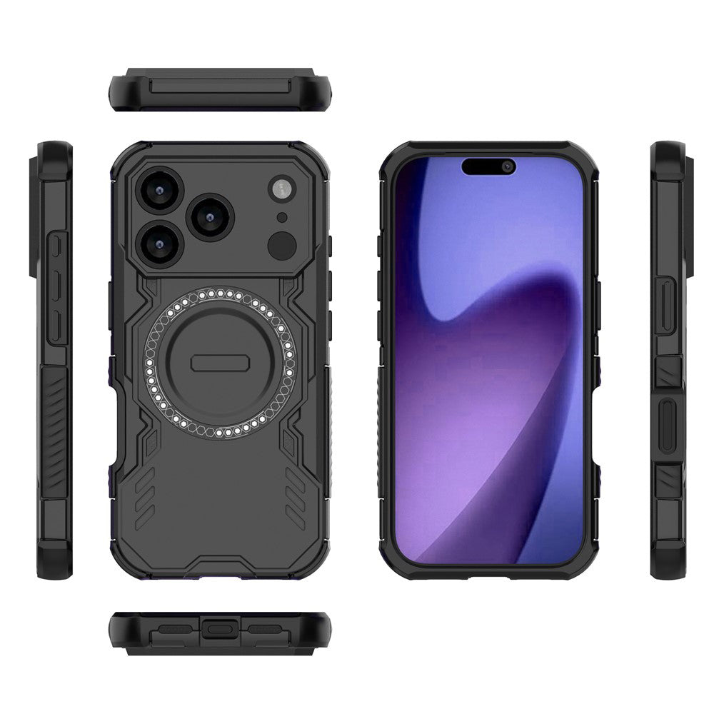 Husa de protectie Techsuit ArmorMag compatibil cu iPhone 17 Pro / iPhone 18 Pro, Negru
