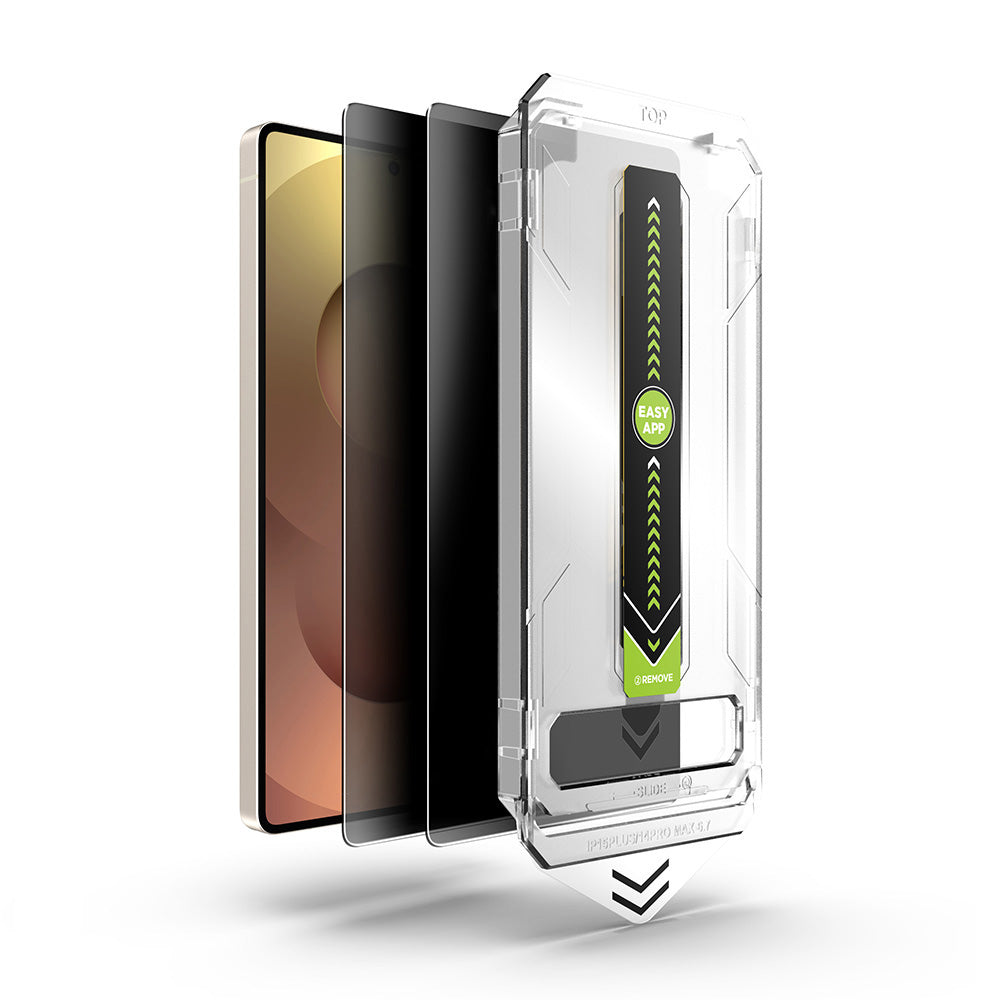 Folie de protectie Techsuit TitanGlass CrystalHD compatibil cu Samsung Galaxy S24 FE / A56 5G, Privacy