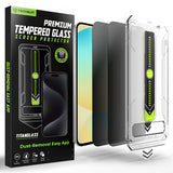 Folie de protectie Techsuit TitanGlass CrystalHD compatibil cu Samsung Galaxy S24 FE / A56 5G, Privacy