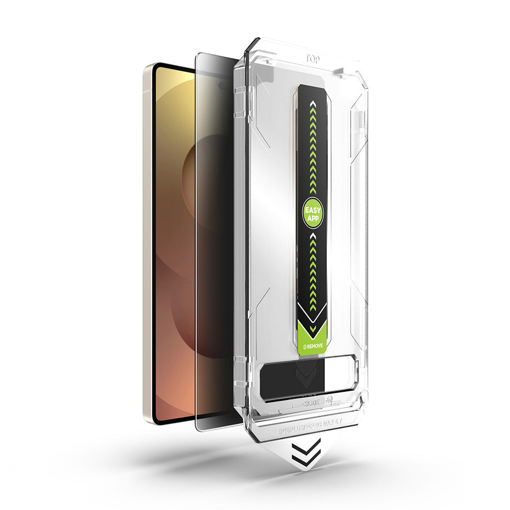 Folie de protectie Techsuit TitanGlass CrystalHD compatibil cu Samsung Galaxy S24 FE / A56 5G, Privacy