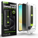Folie de protectie Techsuit TitanGlass CrystalHD compatibil cu Samsung Galaxy S24 FE / A56 5G, Privacy