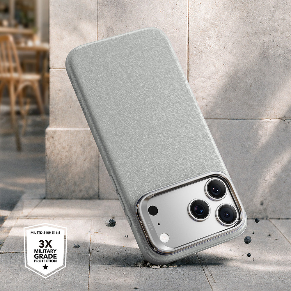 Husa de protectie ESR Atelier Magnetic Kickstand compatibil cu iPhone 18 Pro Max / iPhone 17 Pro Max, Gri