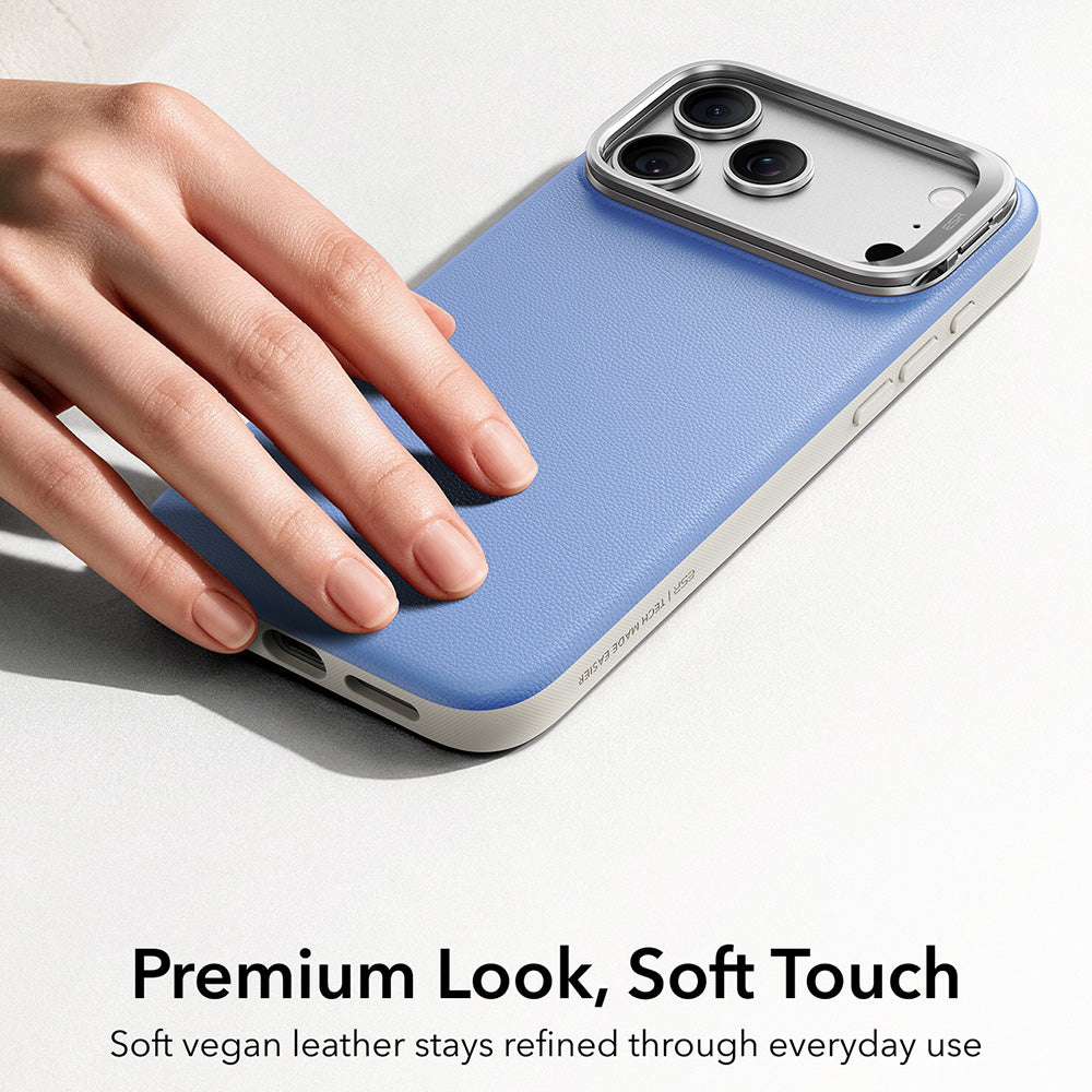 Husa de protectie ESR Atelier Magnetic Kickstand compatibil cu iPhone 18 Pro / iPhone 17 Pro, Albastru