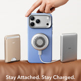 Husa de protectie ESR Atelier Magnetic Kickstand compatibil cu iPhone 18 Pro / iPhone 17 Pro, Albastru