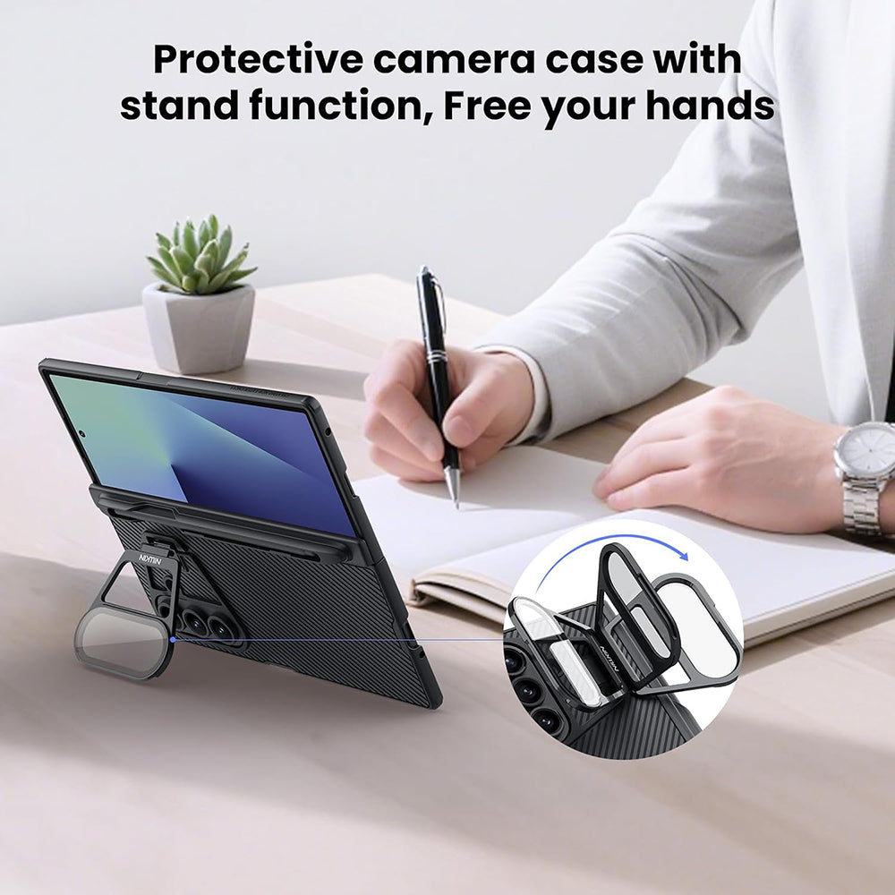 Husa de protectie Nillkin CamShield Prop compatibil cu Samsung Galaxy Z Fold7, Negru