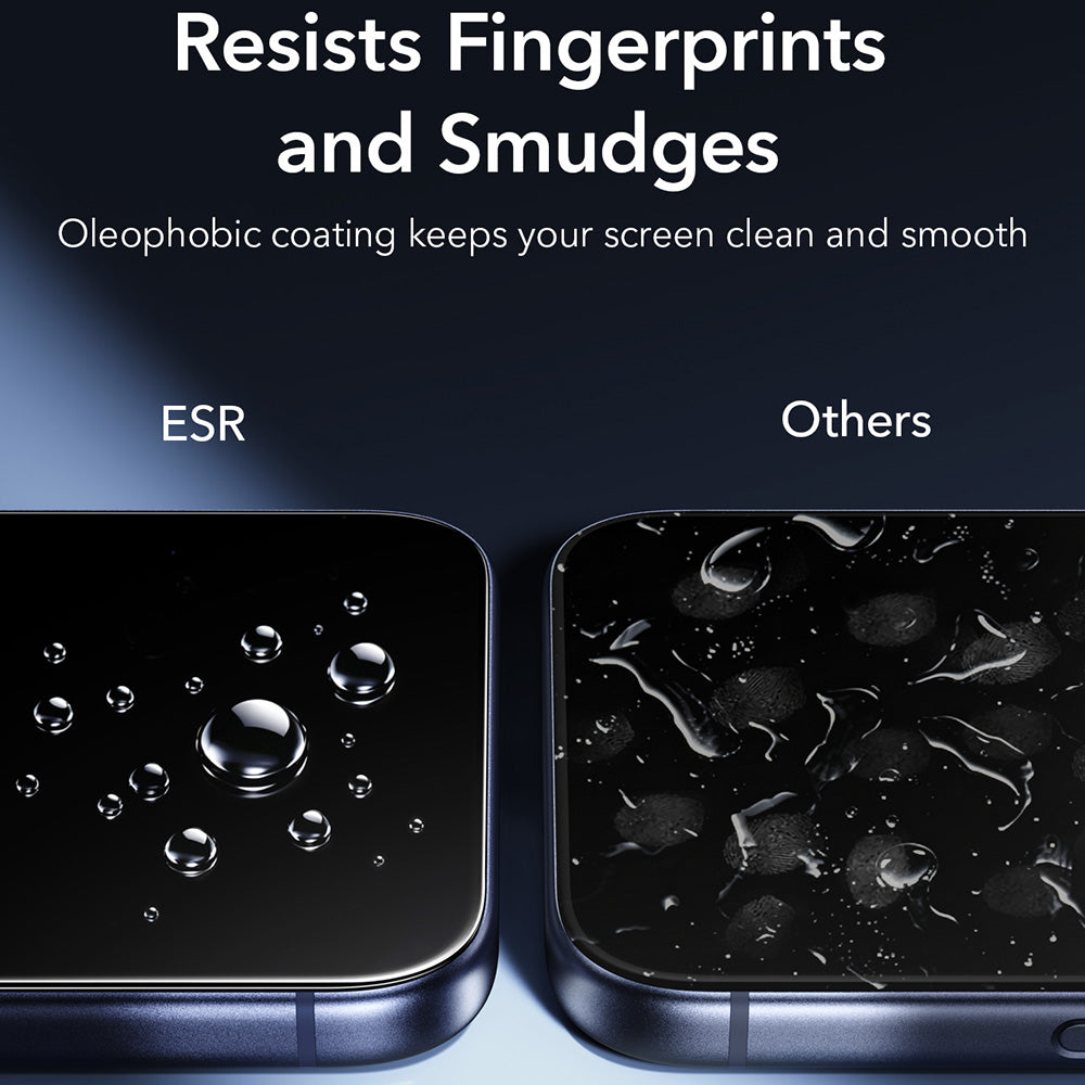 Folie de protectie ESR Armorite compatibil cu iPhone 18 Pro / iPhone 17 Pro, Negru