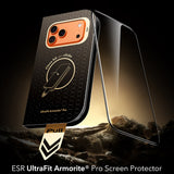 Folie de protectie ESR Armorite Pro UltraFit compatibil cu iPhone 17 Pro / iPhone 18 Pro, Negru