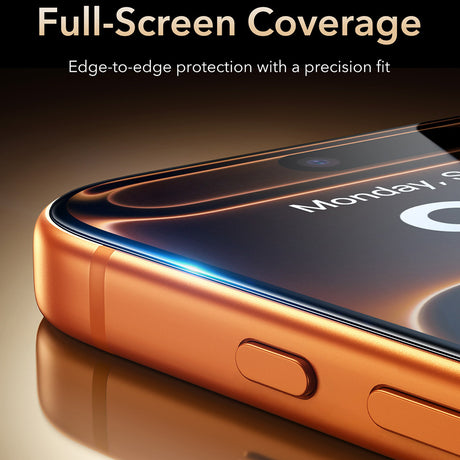 Folie de protectie ESR Armorite Pro UltraFit compatibil cu iPhone 17 Pro / iPhone 18 Pro, Negru