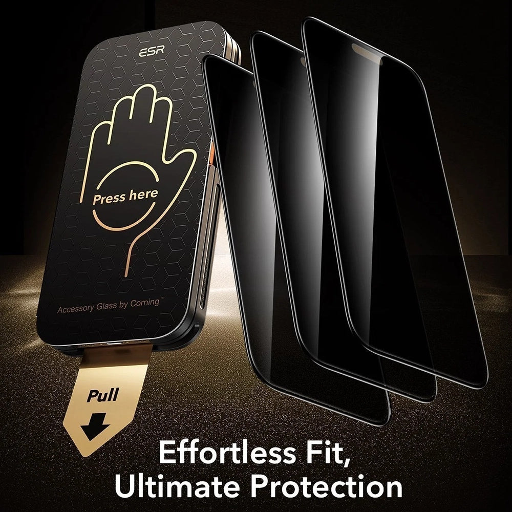 Folie de protectie ESR compatibil cu iPhone 18 Pro, Negru
