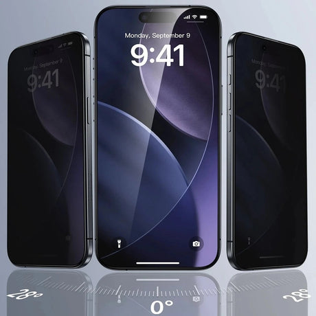 Folie pentru iPhone 18 Pro (set 3) - ESR Privacy Tempered Glass UltraFit Classic - Black