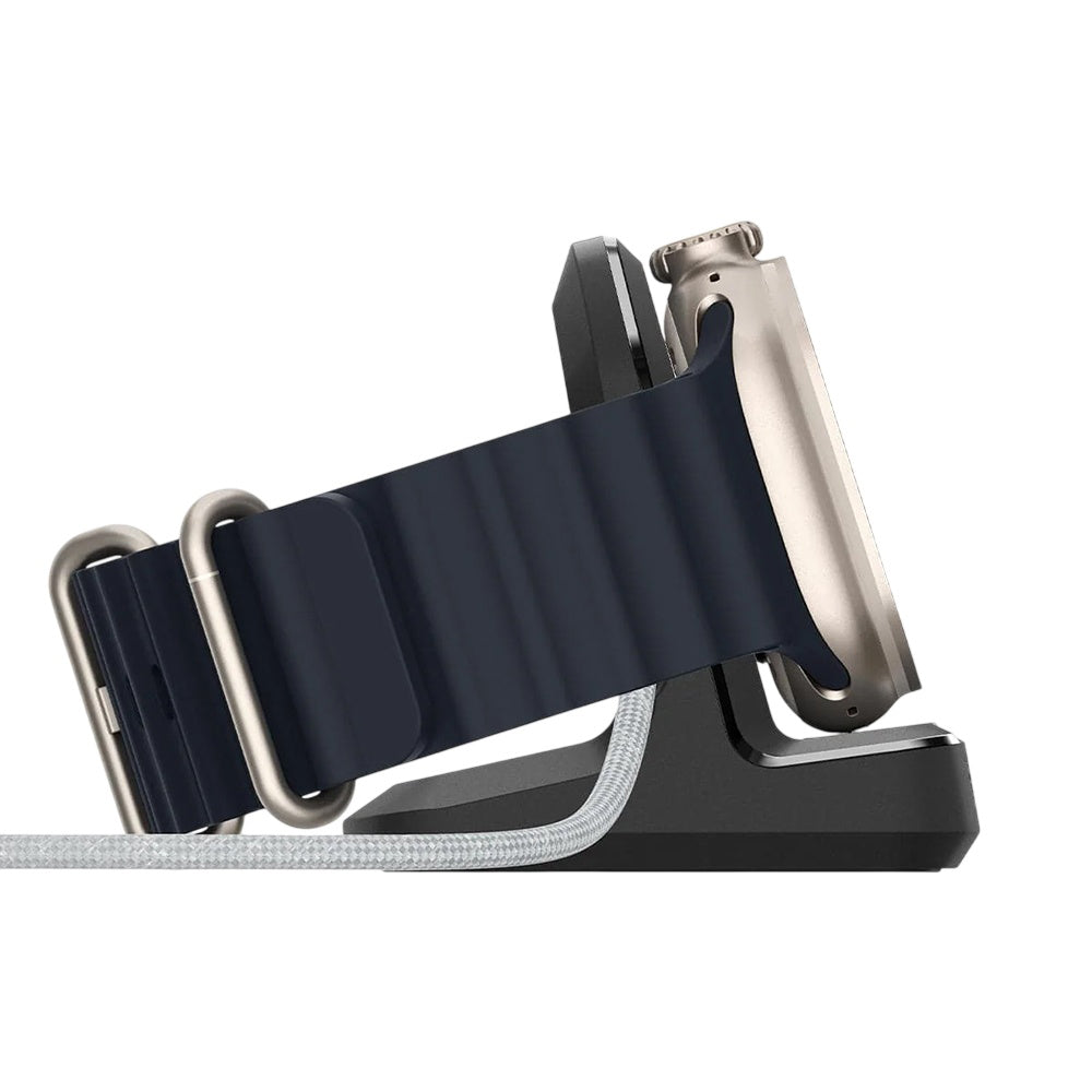 Suport Incarcator Spigen Apple Watch (AMP05764), Policarbonat, Negru