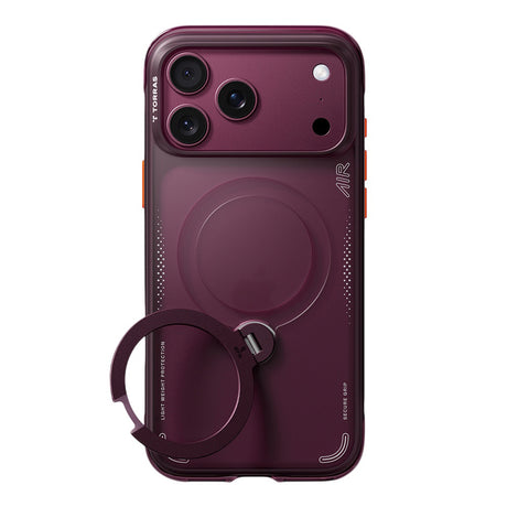 Husa de protectie Torras Ostand Q3 Air compatibil cu iPhone 18 Pro Max / iPhone 17 Pro Max, Mov