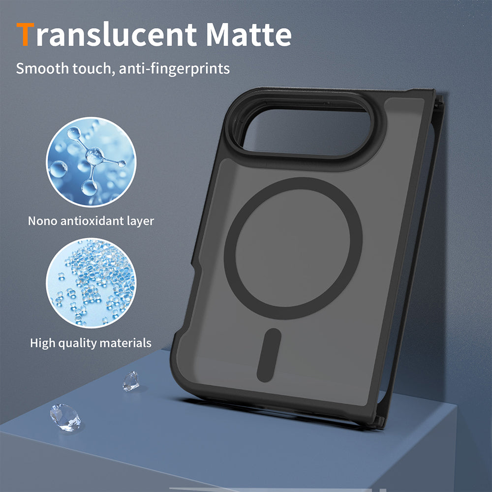 Husa de protectie Techsuit PureFrost MagSafe compatibil cu iPhone Duo, Negru