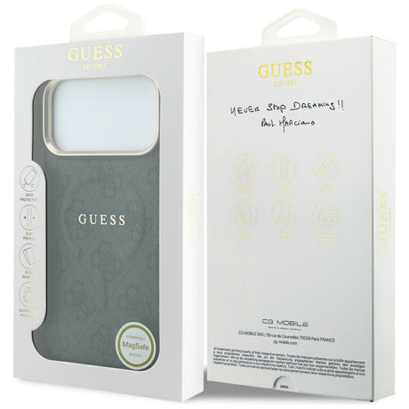 Husa de protectie Guess 4G Embossed Classic compatibil cu iPhone 18 Pro Max / iPhone 17 Pro Max, Negru
