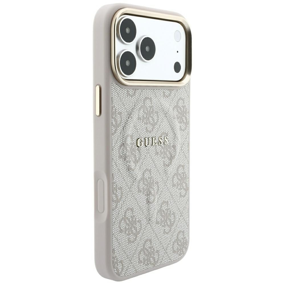 Husa de protectie Guess 4G Embossed Classic compatibil cu iPhone 18 Pro Max / iPhone 17 Pro Max, Roz
