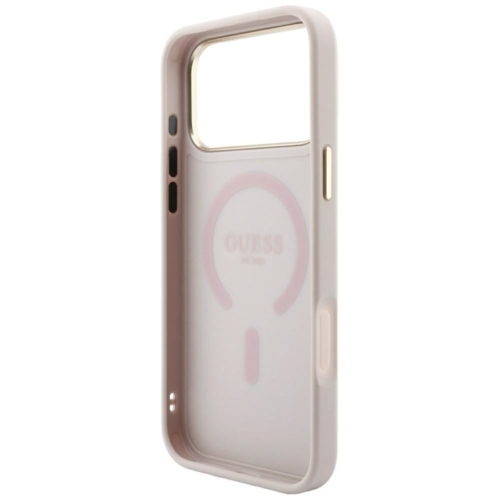 Husa de protectie Guess 4G Embossed Classic compatibil cu iPhone 18 Pro Max / iPhone 17 Pro Max, Roz
