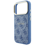 Husa de protectie Guess 4G Embossed Classic compatibil cu iPhone 18 Pro Max / iPhone 17 Pro Max, Albastru