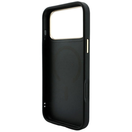Husa de protectie Guess 4G Embossed Classic compatibil cu iPhone 18 Pro / iPhone 17 Pro, Negru