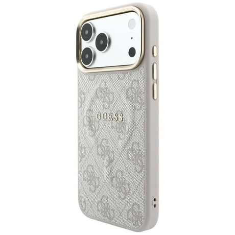 Husa de protectie Guess 4G Embossed Classic compatibil cu iPhone 18 Pro / iPhone 17 Pro, Roz