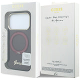 Husa de protectie Guess Ring Stand compatibil cu iPhone 18 Pro / iPhone 17 Pro, Bordo