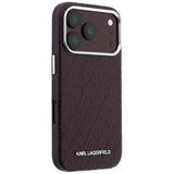 Husa de protectie Karl Lagerfeld compatibil cu iPhone 18 Pro / iPhone 17 Pro, Bordo
