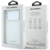 Husa de protectie Karl Lagerfeld compatibil cu iPhone 18 Pro / iPhone 17 Pro, Alb