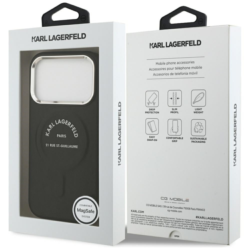 Husa de protectie Karl Lagerfeld compatibil cu iPhone 18 Pro / iPhone 17 Pro, Negru