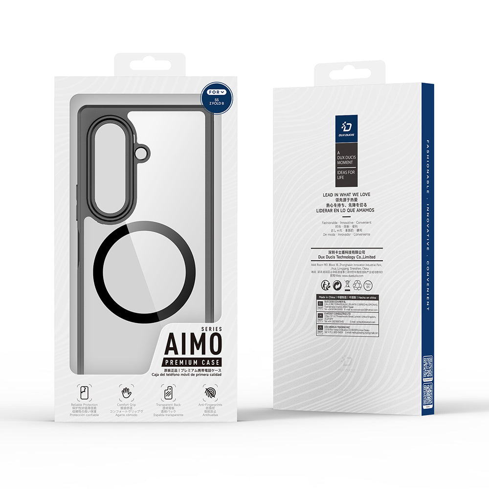 Husa de protectie Dux Ducis Aimo MagSafe compatibil cu Samsung Galaxy Z Fold8 Ultra, Negru