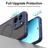 Husa de protectie Techsuit HaloFrost II MagSafe compatibil cu Xiaomi Redmi 17 4G / Redmi 17 5G, Albastru