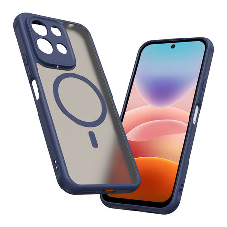 Husa de protectie Techsuit HaloFrost II cu inel magnetic compatibil cu Xiaomi Redmi 17 4G / Redmi 17 5G, Albastru