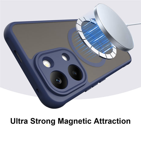 Husa de protectie Techsuit HaloFrost II cu inel magnetic compatibil cu Xiaomi Redmi 17 4G / Redmi 17 5G, Albastru