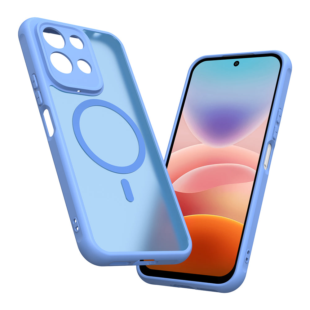 Husa de protectie Techsuit HaloFrost II MagSafe compatibil cu Xiaomi Redmi 17 4G / Redmi 17 5G, Albastru