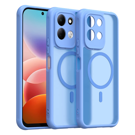 Husa de protectie Techsuit HaloFrost II cu inel magnetic compatibil cu Xiaomi Redmi 17 4G / Redmi 17 5G, Albastru