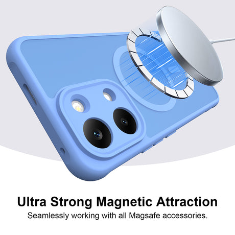 Husa de protectie Techsuit HaloFrost II cu inel magnetic compatibil cu Xiaomi Redmi 17 4G / Redmi 17 5G, Albastru