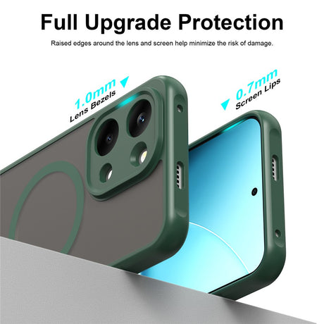 Husa de protectie Techsuit HaloFrost II cu inel magnetic compatibil cu Xiaomi Redmi 17 4G / Redmi 17 5G, Verde