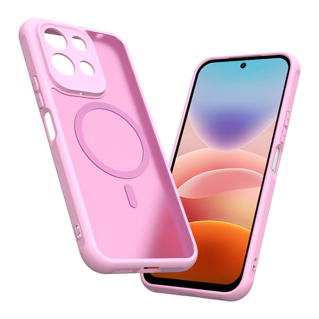 Husa de protectie Techsuit HaloFrost II cu inel magnetic compatibil cu Xiaomi Redmi 17 4G / Redmi 17 5G, Roz