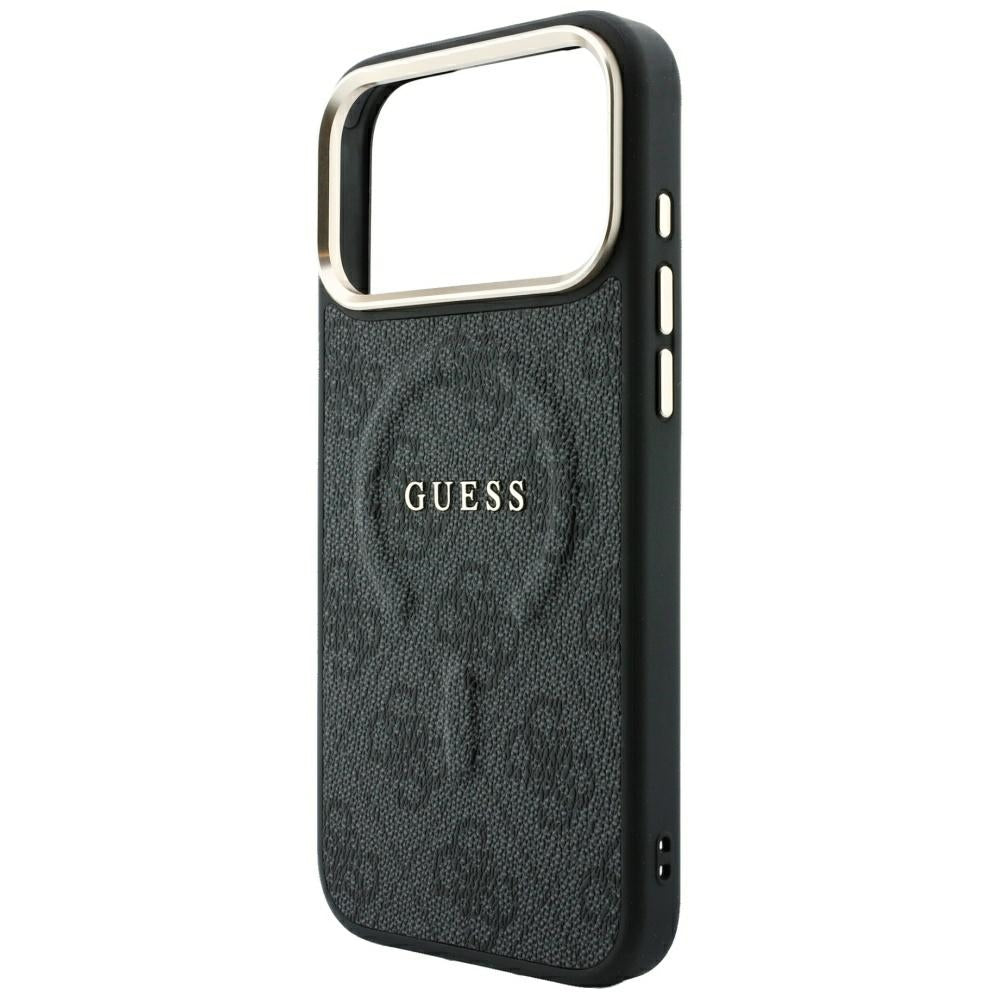 Husa de protectie Guess 4G Embossed Classic compatibil cu iPhone 18 Pro / iPhone 17 Pro, Negru