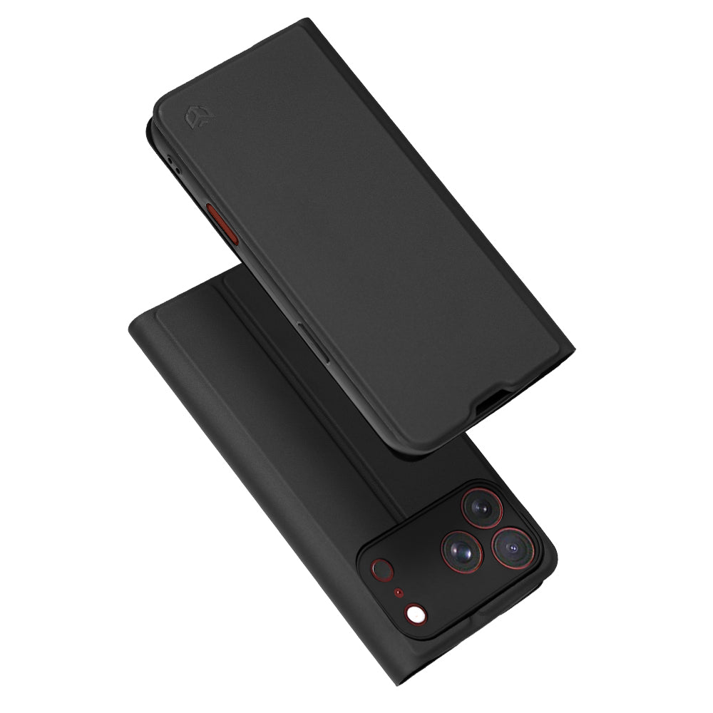 Husa de protectie Techsuit Magskin Book compatibil cu iPhone 18 Pro Max / iPhone 17 Pro Max, Negru