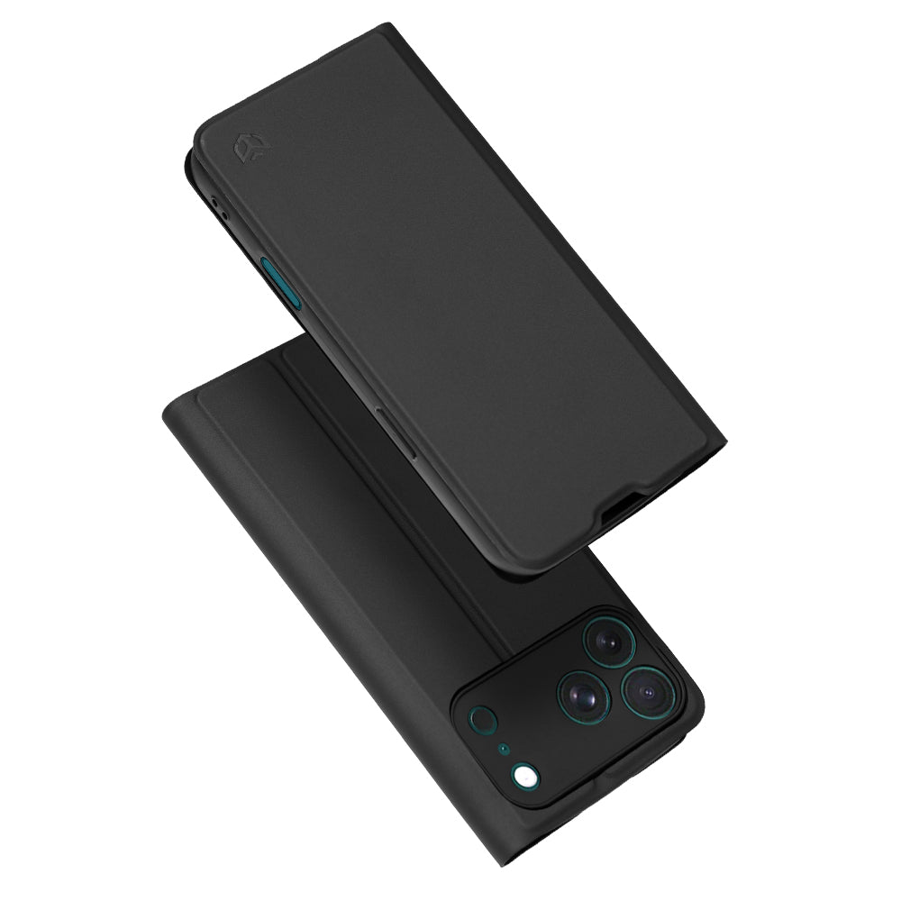 Husa de protectie Techsuit Magskin Book compatibil cu iPhone 17 Pro / iPhone 18 Pro, Negru