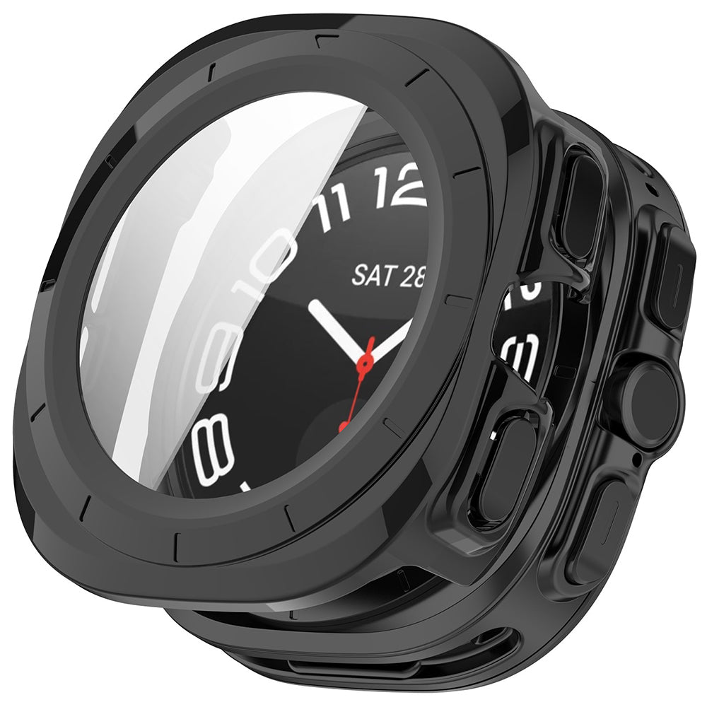 Husa pentru Samsung Galaxy Watch Ultra 2 + Folie - Techsuit Defense360 Pro - Black