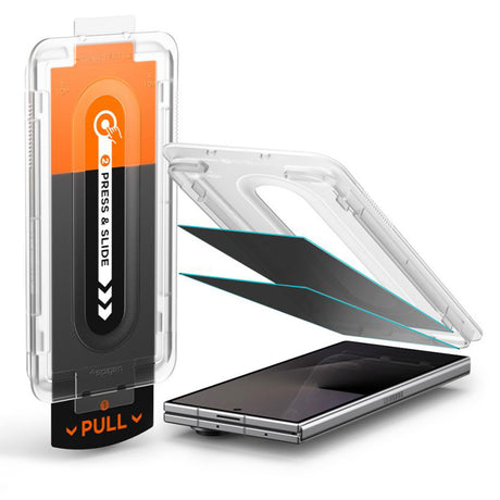 Folie de protectie Spigen Glas.tR EZ-FIT Pro compatibil cu Samsung Galaxy Z Fold7 / Z Fold8 Ultra, Privacy