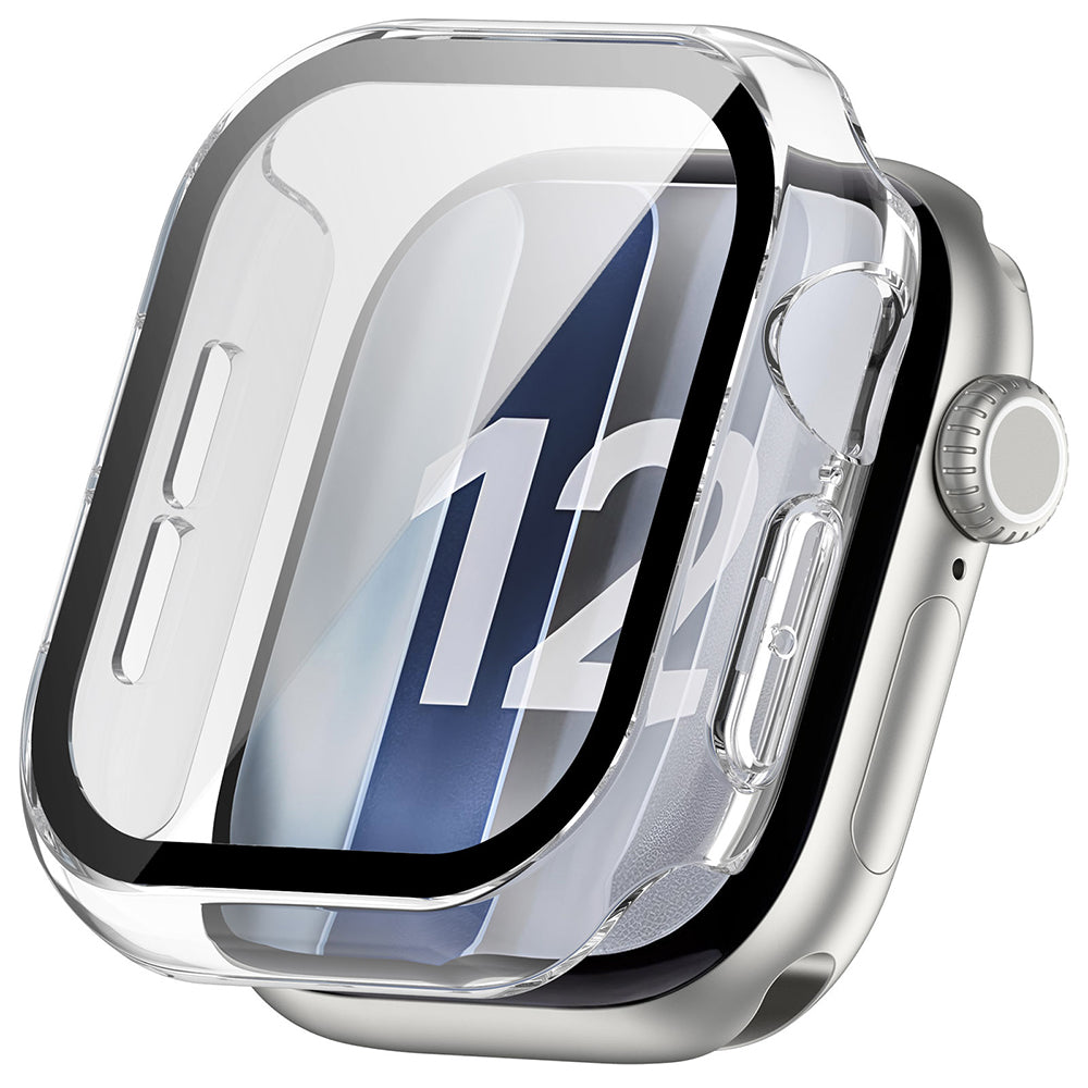 Husa pentru Apple Watch 12 42mm + Folie - Techsuit Defense360 Pro - Clear