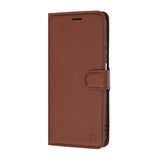 Husa de protectie Techsuit Leather Folio compatibil cu Honor 600 Smart, Maro