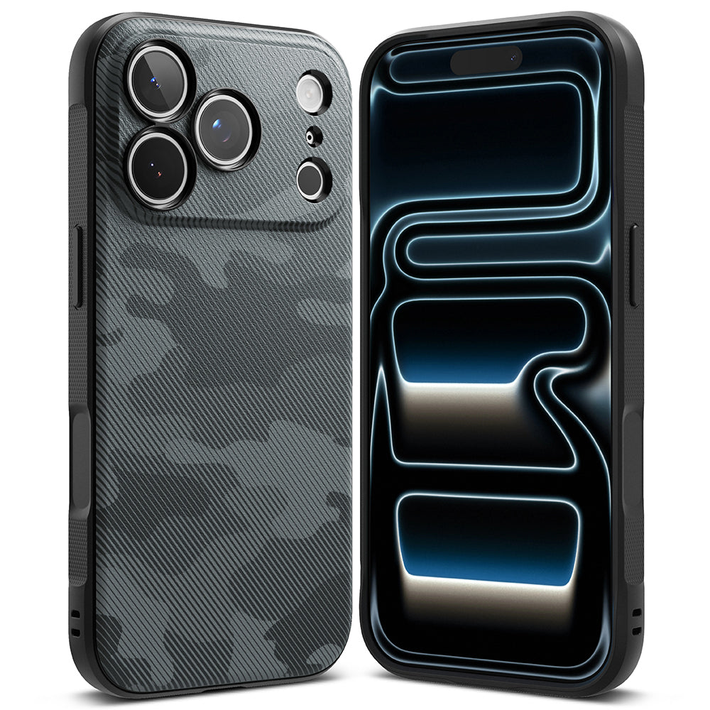 Husa de protectie Ringke Onyx compatibil cu iPhone 17 Pro Max / iPhone 18 Pro Max, Negru Camuflaj