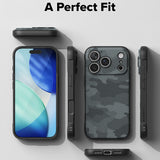 Husa de protectie Ringke Onyx compatibil cu iPhone 17 Pro Max / iPhone 18 Pro Max, Negru Camuflaj
