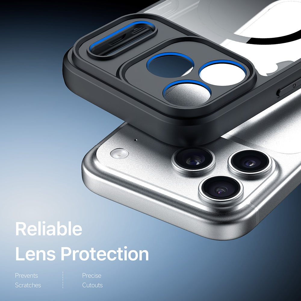 Husa de protectie Dux Ducis Aimo MagSafe compatibil cu iPhone 17 Pro Max / iPhone 18 Pro Max, Negru