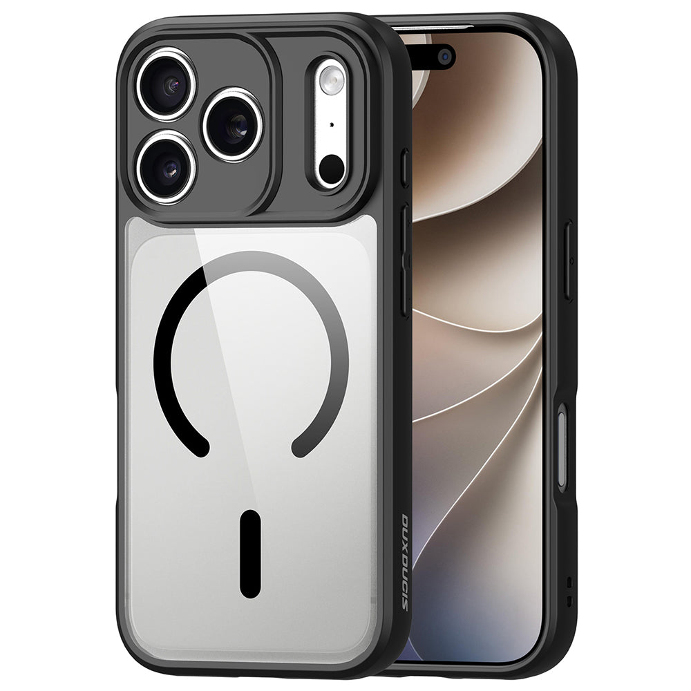 Husa de protectie Dux Ducis Aimo MagSafe compatibil cu iPhone 17 Pro / iPhone 18 Pro, Negru